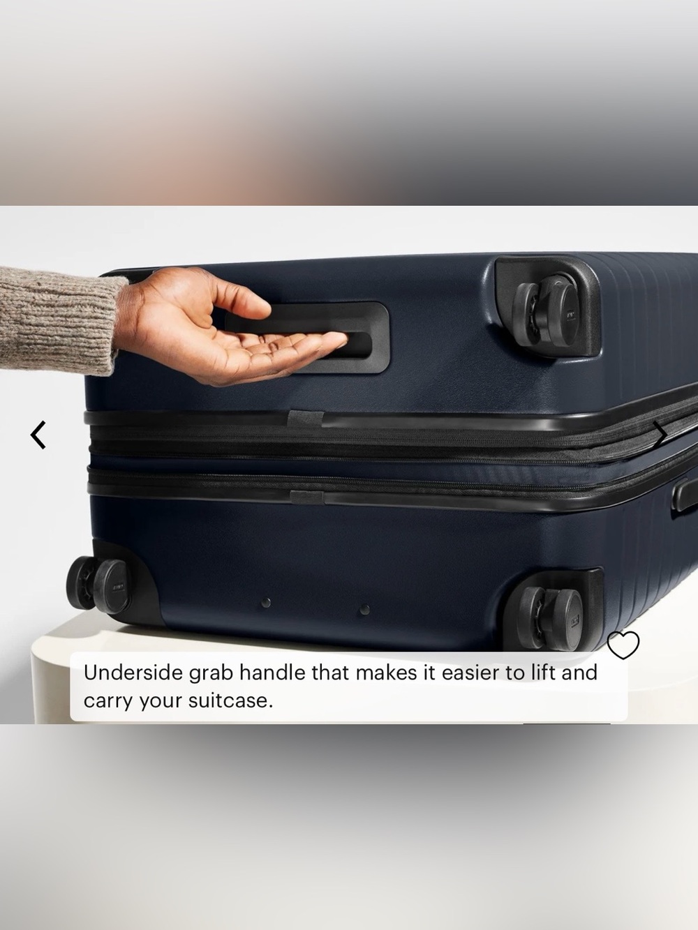 Brand New Away Travel The Medium Flex Check Bag in Navy Blue - Picture 3 of 10